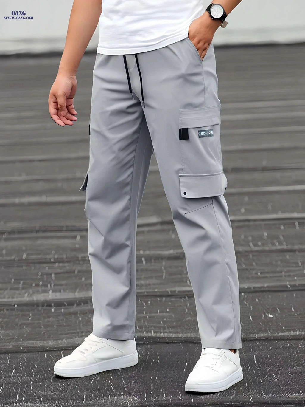 Men's Casual Cargo Pants - Stylish Loose Fit, Multiple Pockets   OAXG 
