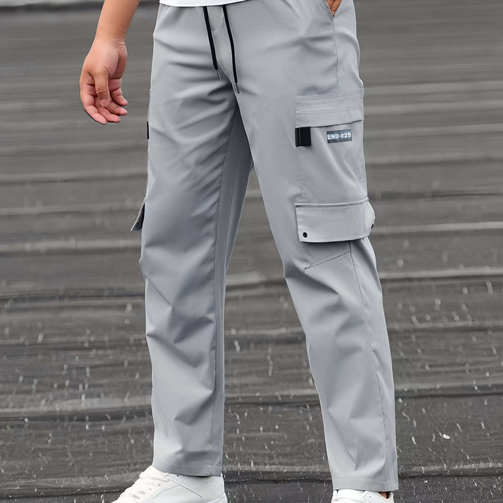 Men's Casual Cargo Pants - Stylish Loose Fit, Multiple Pockets   OAXG 