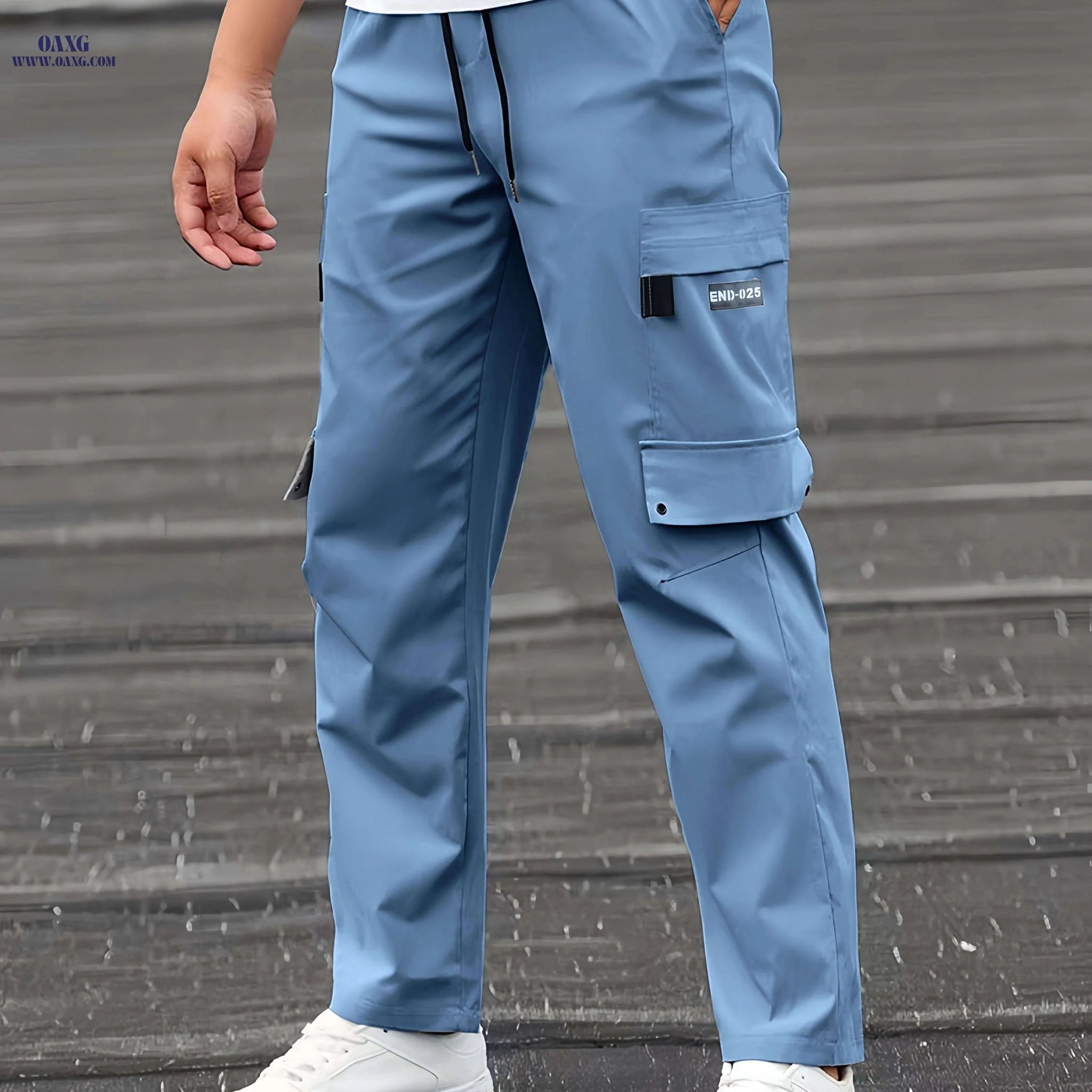 Men's Casual Cargo Pants - Stylish Loose Fit, Multiple Pockets   OAXG 