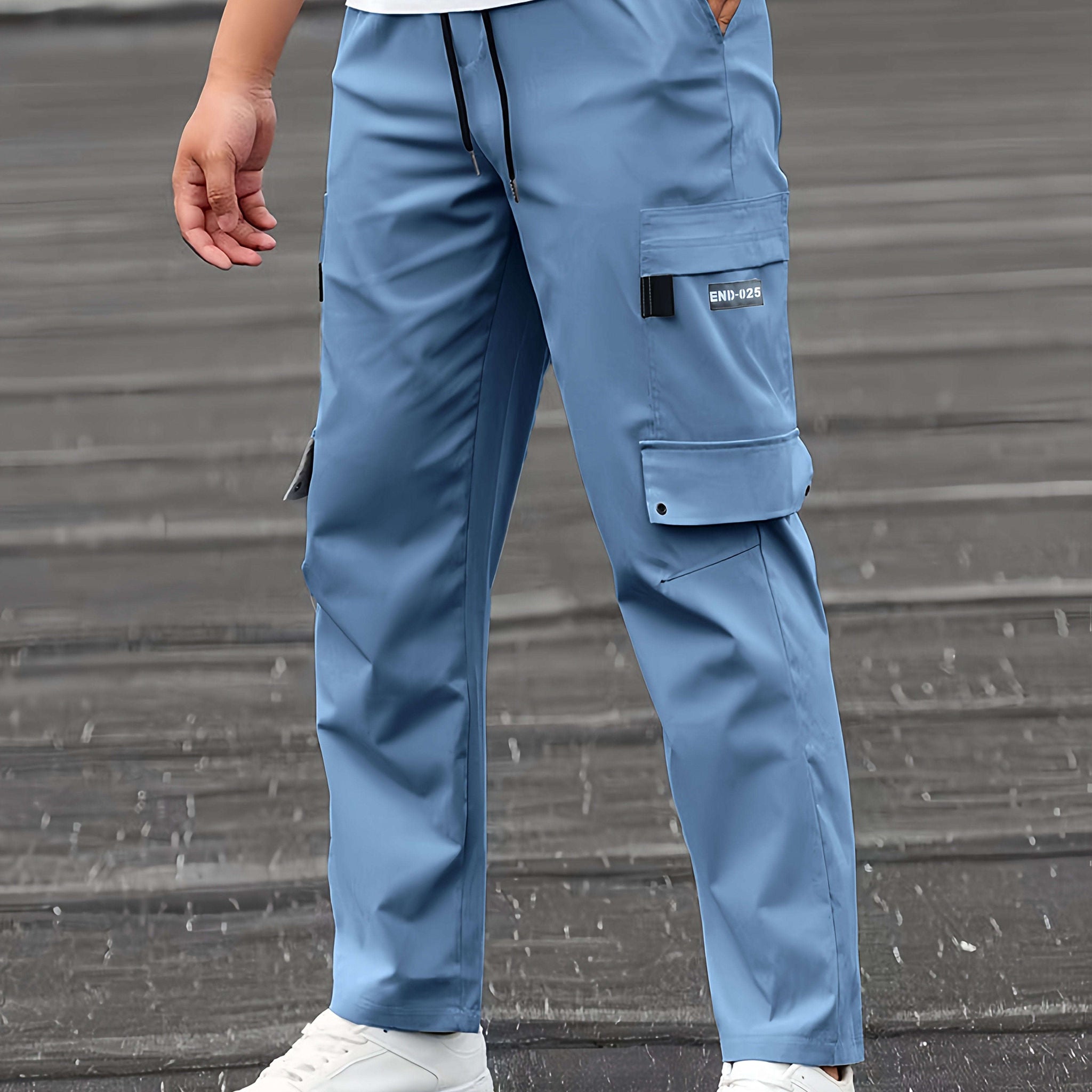 Men's Casual Cargo Pants - Stylish Loose Fit, Multiple Pockets   OAXG 