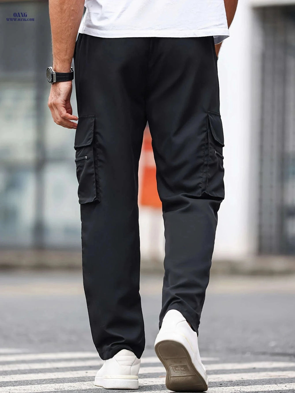 Men's Casual Cargo Pants - Versatile Outdoor Joggers with Drawstring   OAXG 