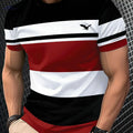 Men's Casual Crew Neck T-Shirt - 3D Print, Breathable Polyester Fabric   OAXG 