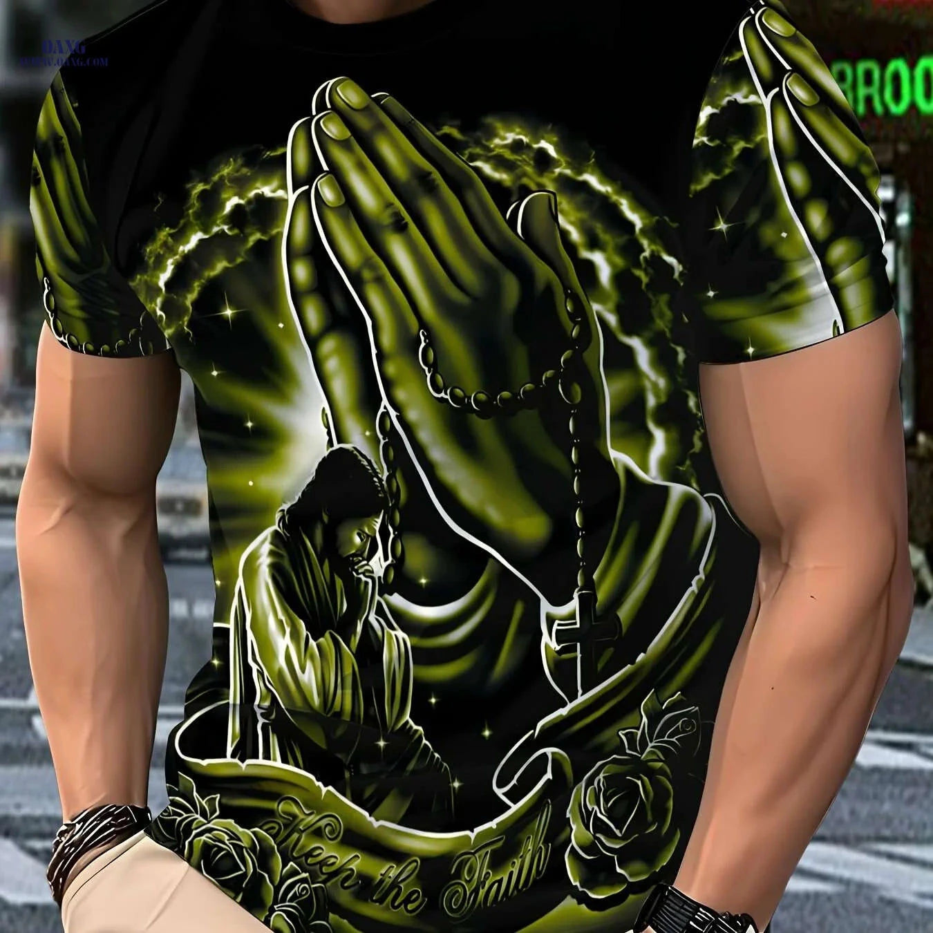 Men’s Casual Crew Neck T-Shirt - Light Luxury Summer Fashion Tee   OAXG 