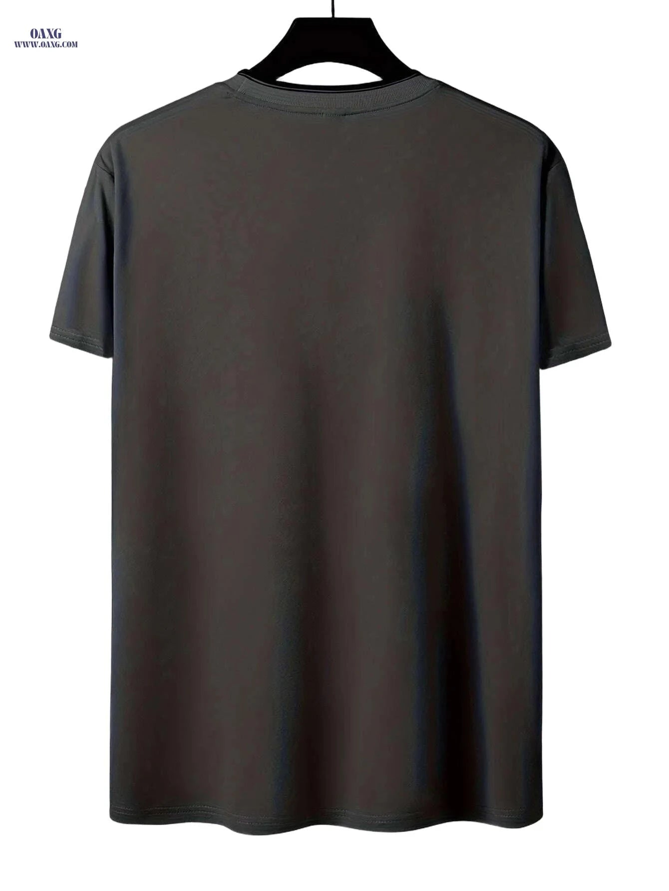 Men's Casual Crew Neck T-Shirt - Stylish Alphabet Pattern for Summer   OAXG 