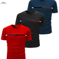 Men’s Casual Crew Neck T-Shirts - 3pcs Lightweight Summer Wear   OAXG 
