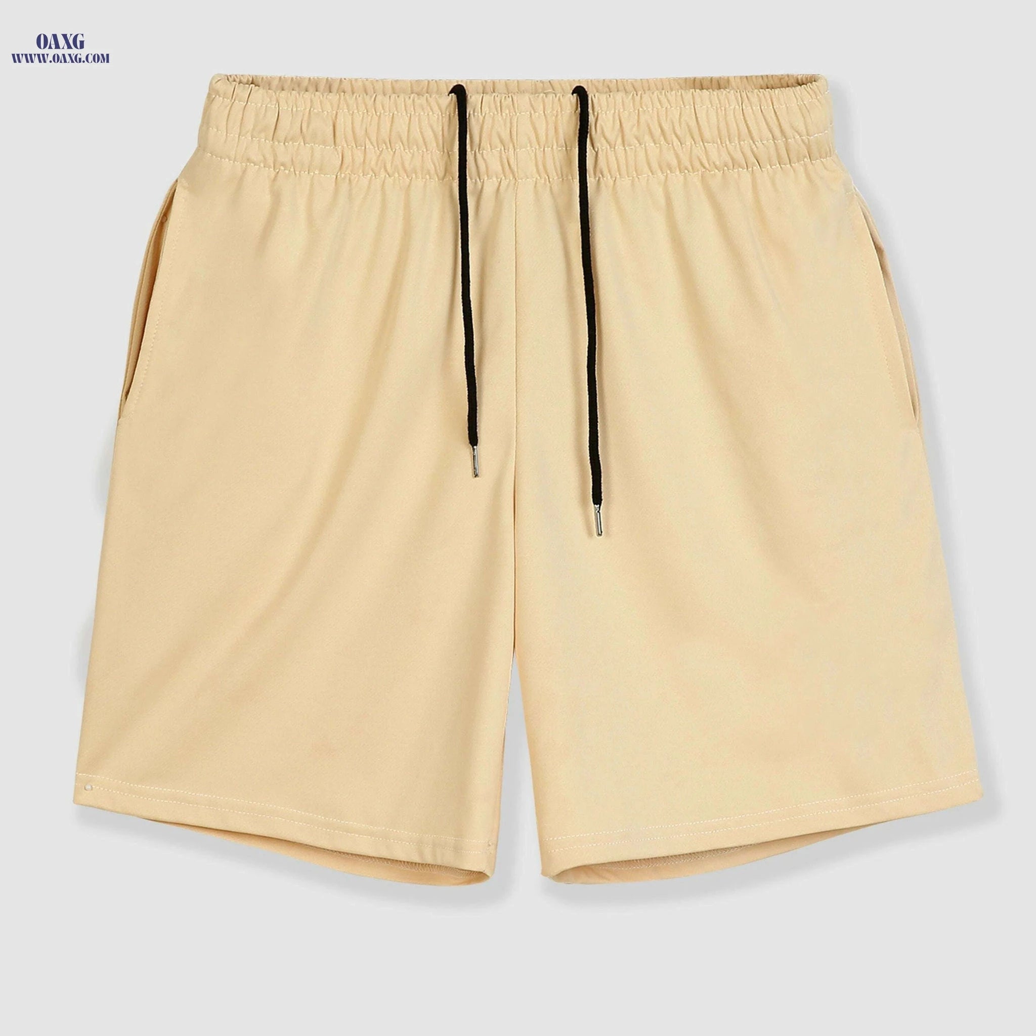 Men's Casual Drawstring Shorts - Moisture-Wicking, Regular Fit   OAXG 