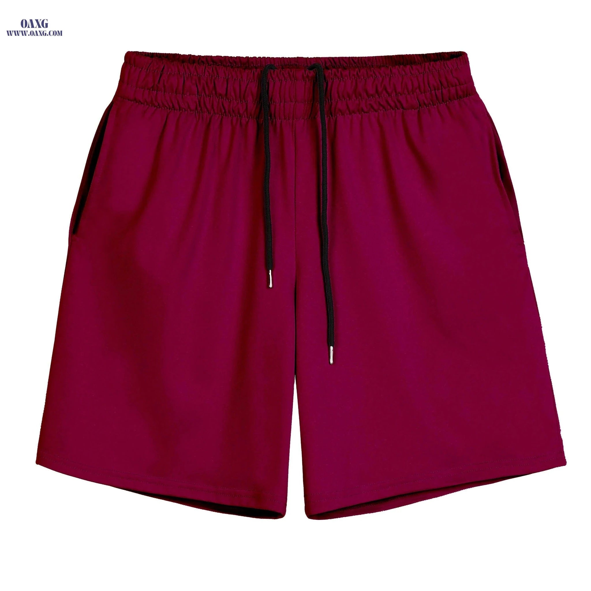 Men's Casual Drawstring Shorts - Moisture-Wicking, Regular Fit   OAXG Black / S