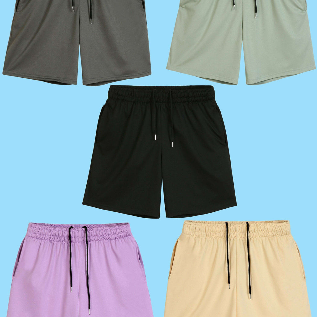 Men's Casual Drawstring Shorts - Moisture-Wicking, Side Pockets   OAXG 