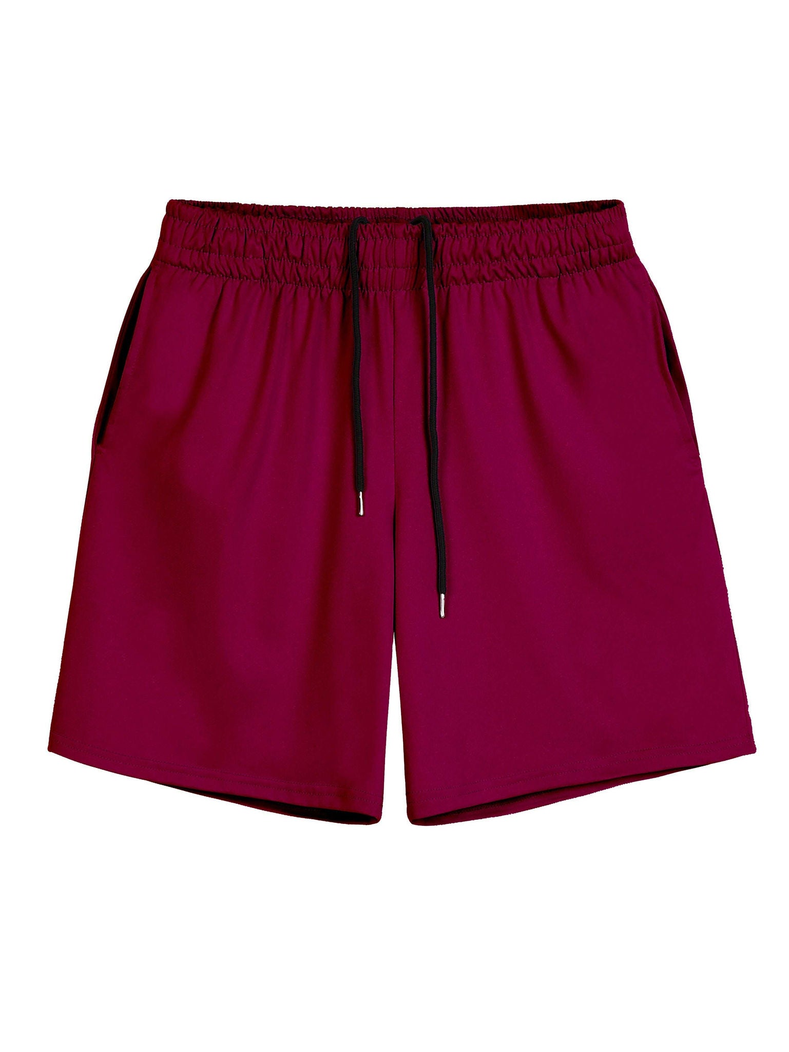 Men's Casual Drawstring Shorts - Moisture-Wicking, Side Pockets   OAXG Black / S