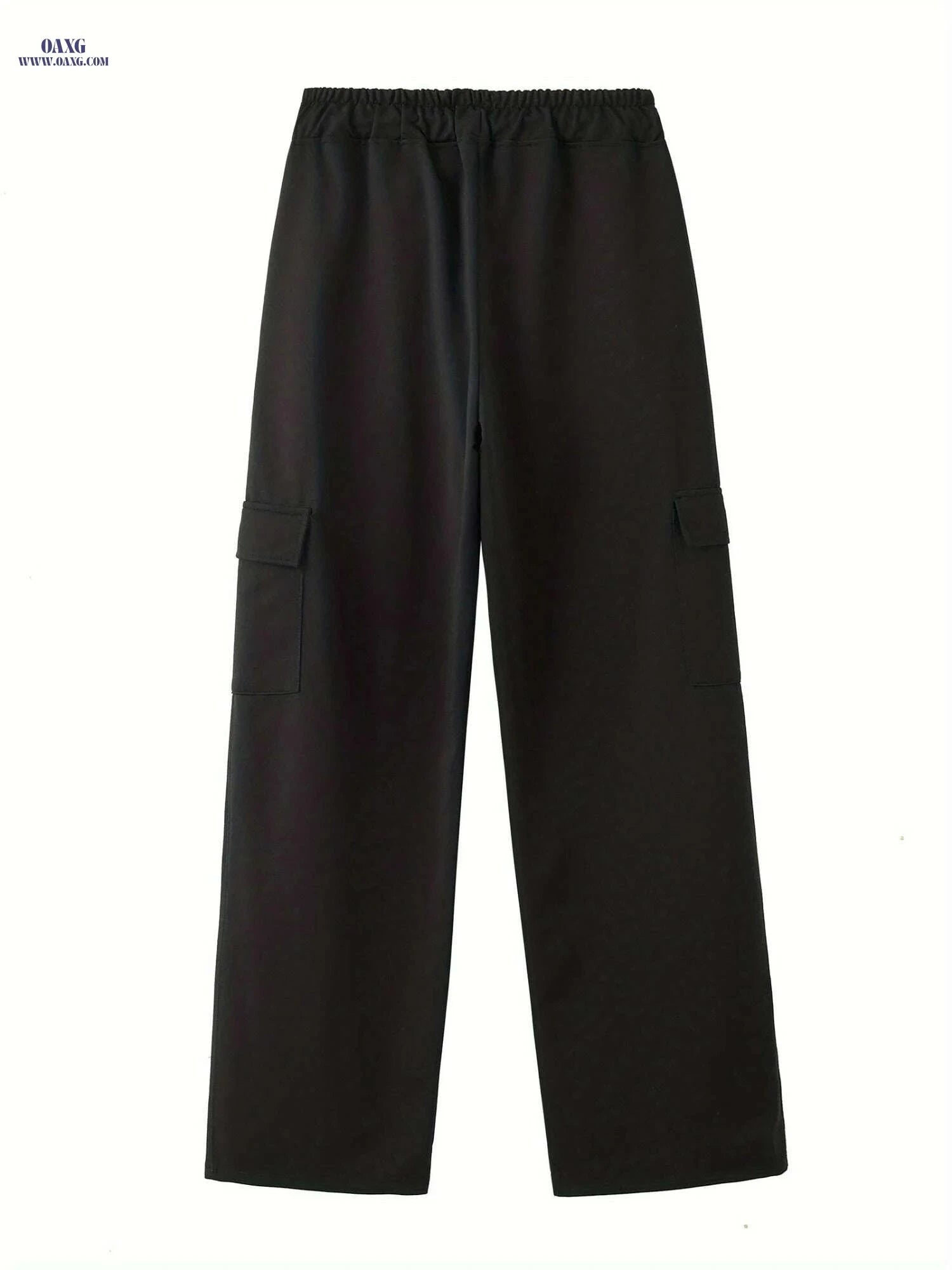 Men's Casual Drawstring Work Pants - Comfortable Straight-Leg Style   OAXG 