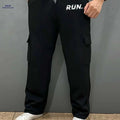 Men's Casual Drawstring Work Pants - Comfortable Straight-Leg Style   OAXG 