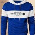 Men's Casual Fashion Hoodie - Sporty Letter Print, Long Sleeve   OAXG 