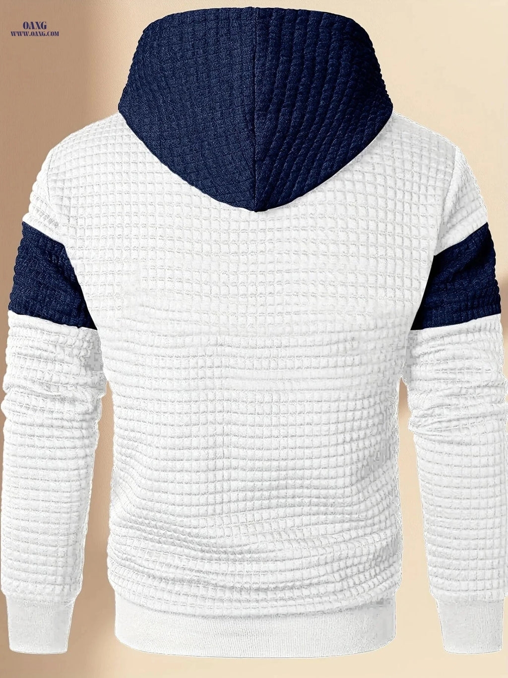 Men's Casual Fashion Hoodie - Sporty Letter Print, Long Sleeve   OAXG Blue / FR S