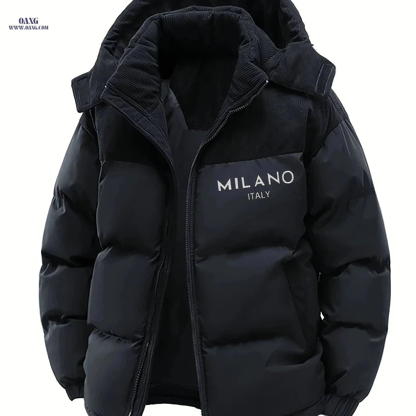 Men's Casual Faux Fur Jacket - Lightweight Hooded Outdoor Coat   OAXG Black / FR S