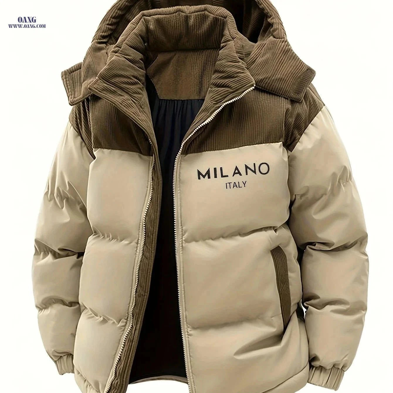 Men's Casual Faux Fur Jacket - Lightweight Hooded Outdoor Coat   OAXG Black / FR S