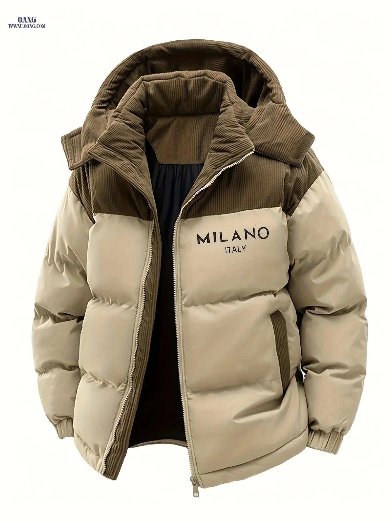 Men's Casual Faux Fur Jacket - Lightweight Hooded Outdoor Coat   OAXG Black / FR S