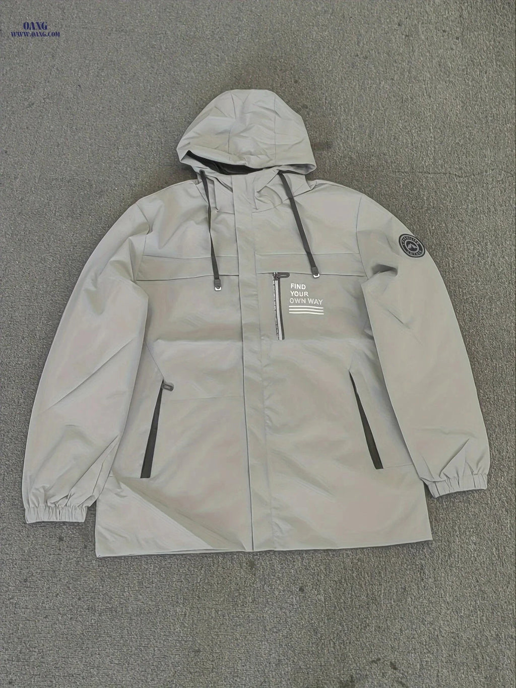 Men's Casual Hooded Jacket - Lightweight Spring & Autumn Wear   OAXG 