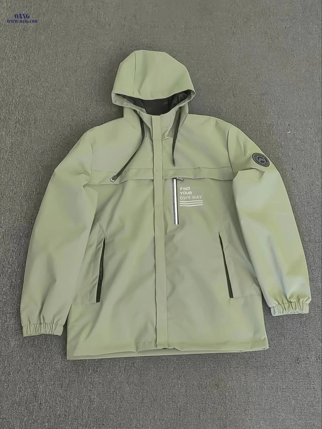 Men's Casual Hooded Jacket - Lightweight Spring & Autumn Wear   OAXG White / FR S