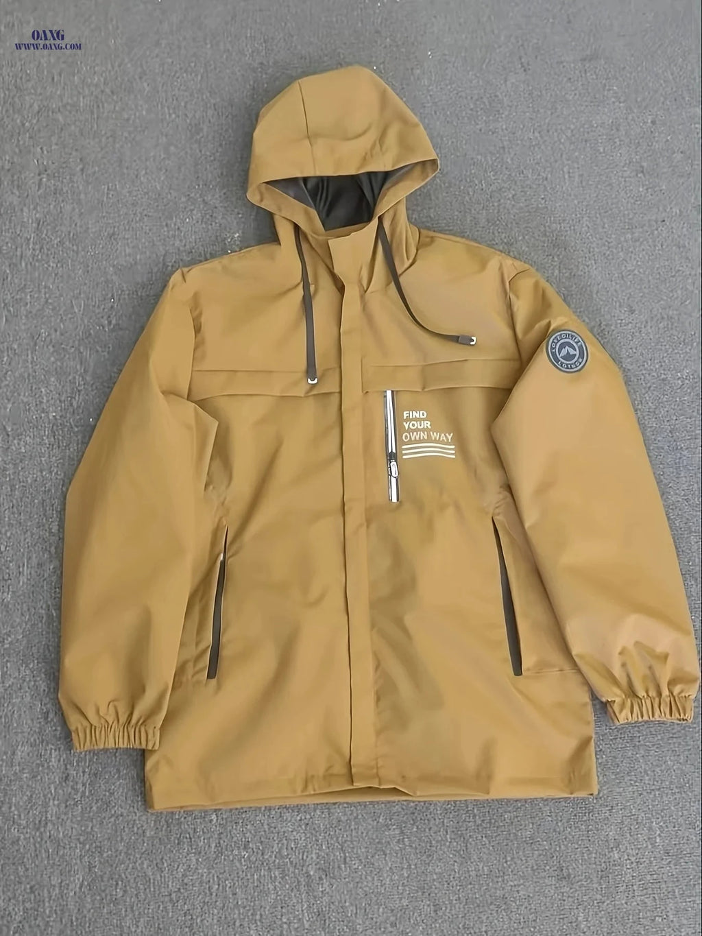 Men's Casual Hooded Jacket - Lightweight Spring & Autumn Wear   OAXG 