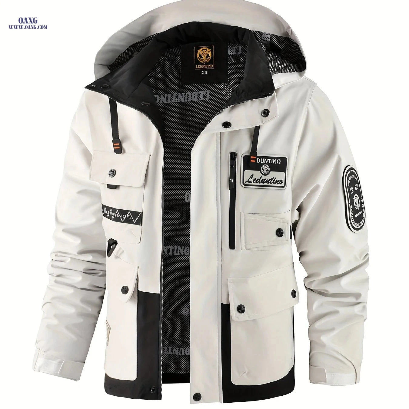 Men's Casual Hooded Jacket - Thin Outdoor Multi-Pocket Style   OAXG 