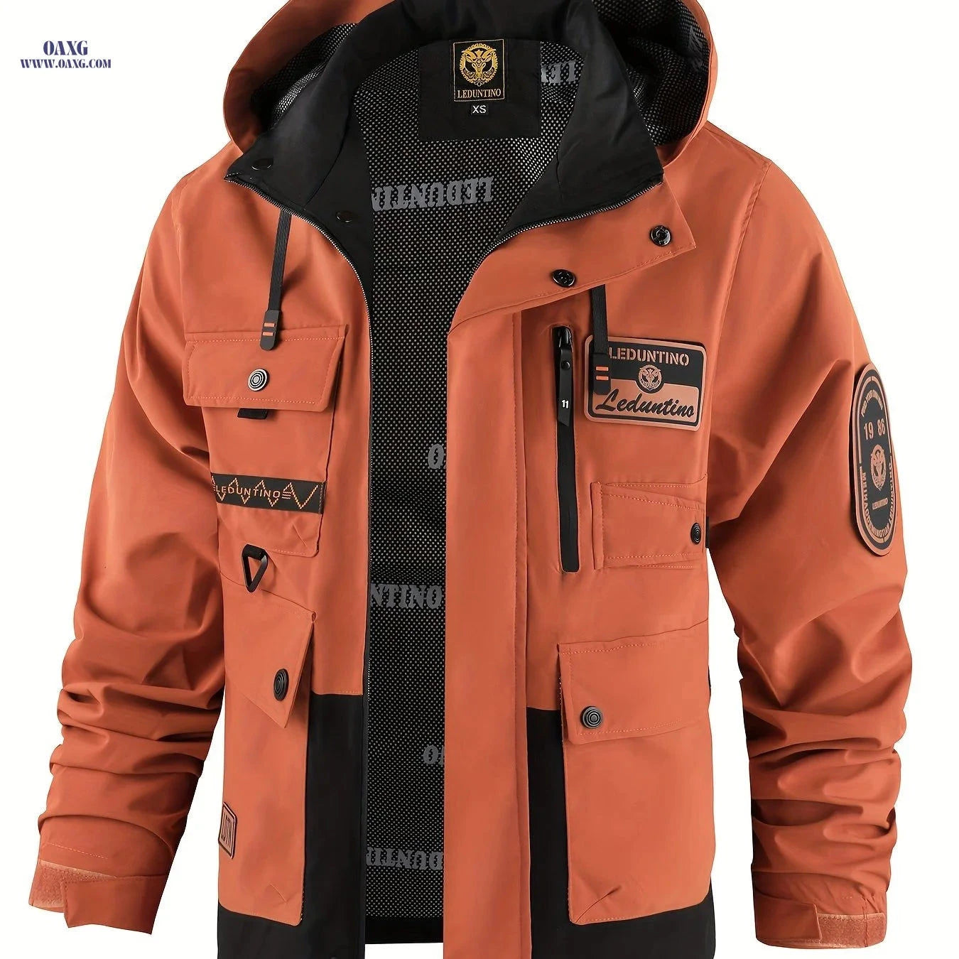 Men's Casual Hooded Jacket - Thin Outdoor Multi-Pocket Style   OAXG 