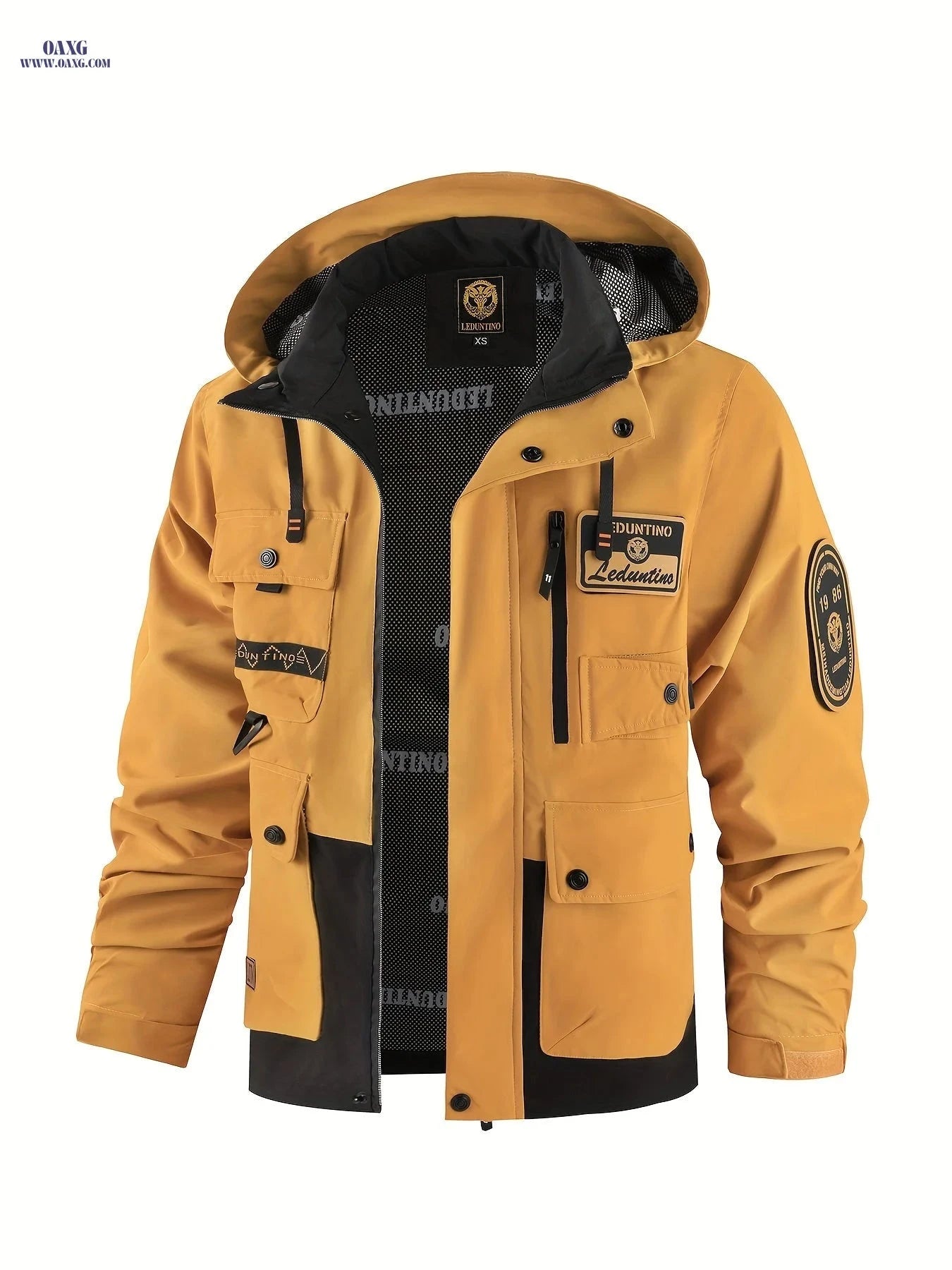Men's Casual Hooded Jacket - Thin Outdoor Multi-Pocket Style   OAXG 