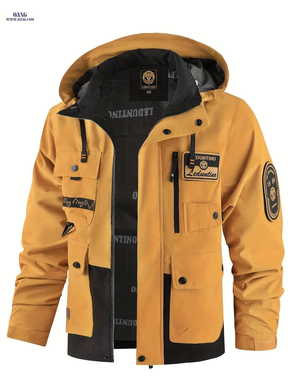 Men's Casual Hooded Jacket - Thin Outdoor Multi-Pocket Style   OAXG 