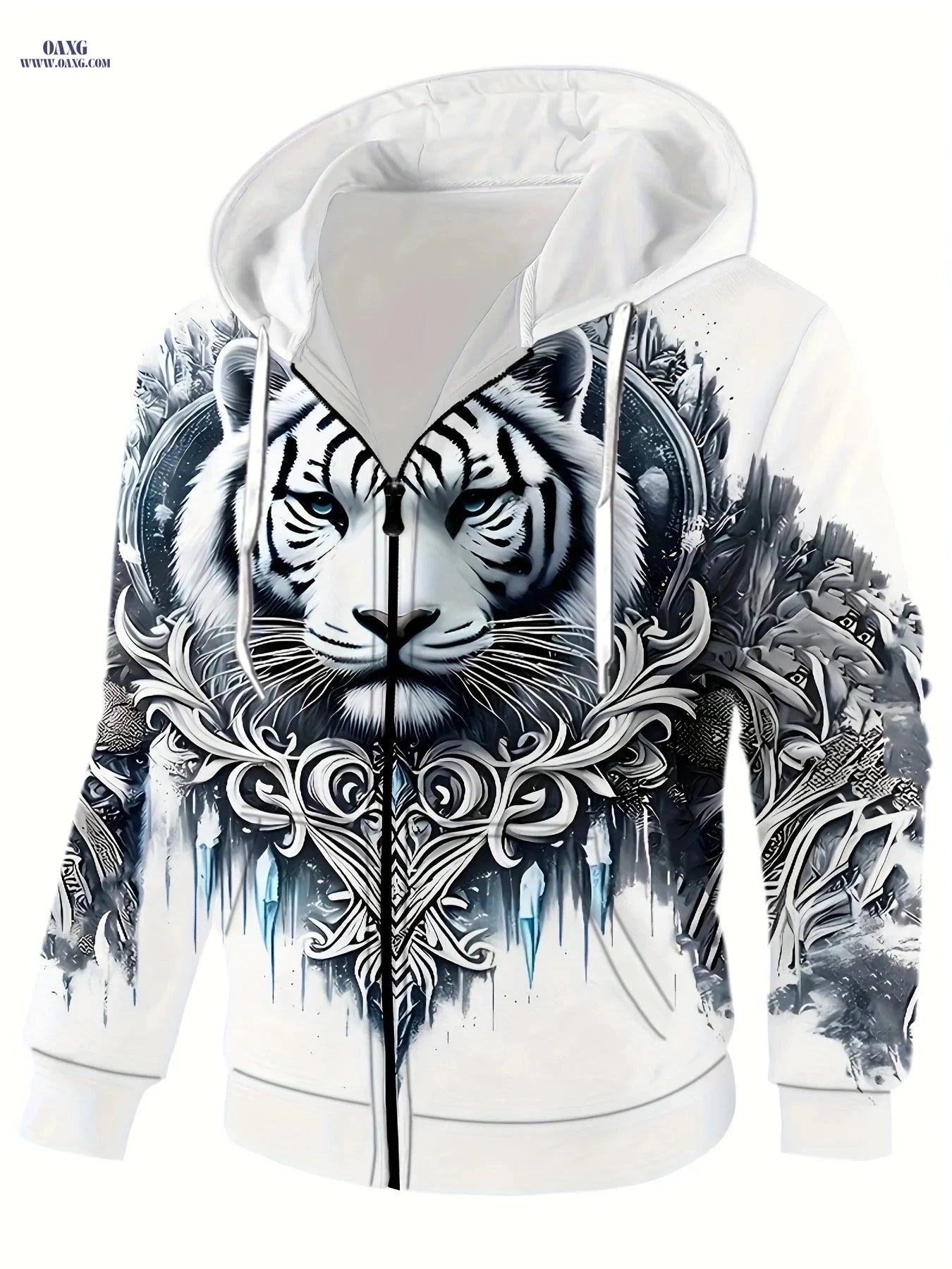 Men's Casual Hooded Novelty Jackets - Stretchy Polyester Coats   OAXG 