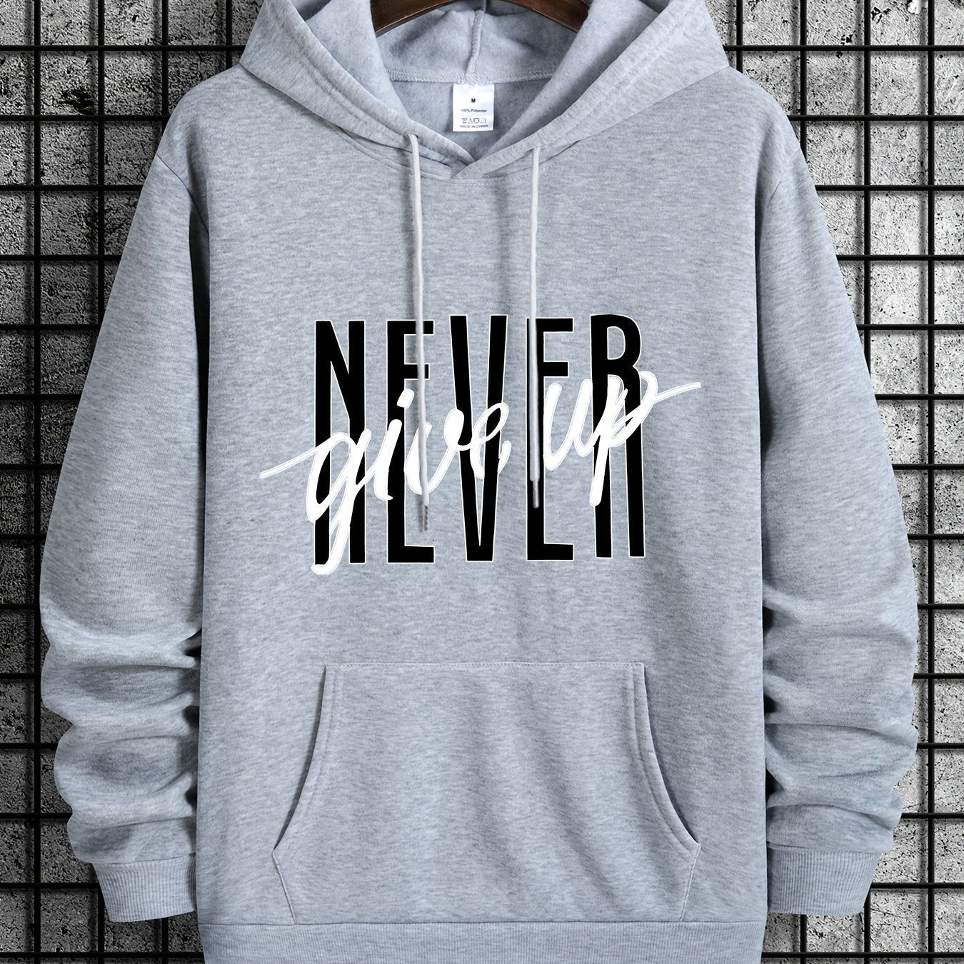 Men's Casual Hoodie - Stylish Drawstring Sweatshirt for Fall/Winter   OAXG 
