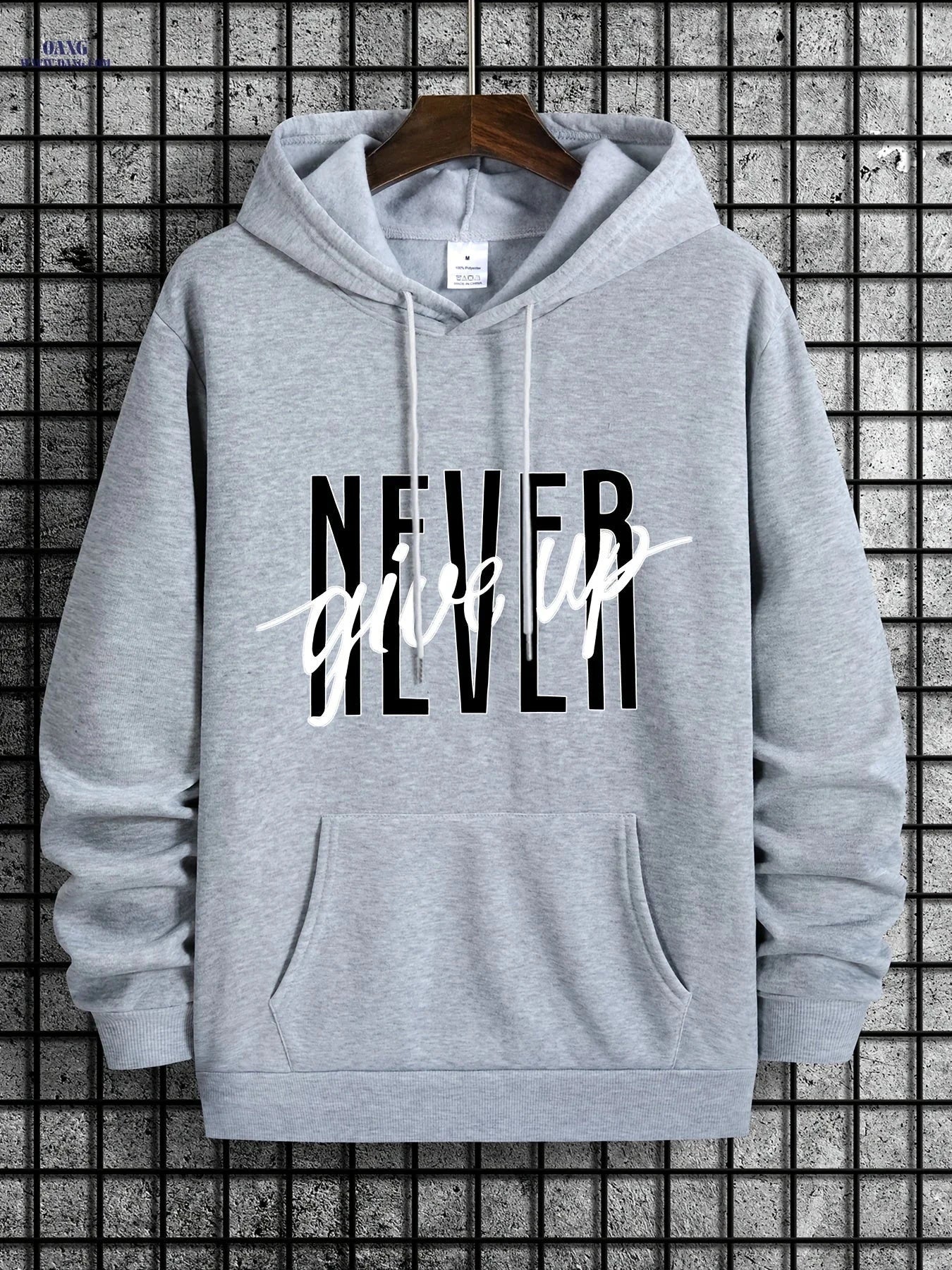 Men's Casual Hoodie - Stylish Drawstring Sweatshirt for Fall/Winter   OAXG 