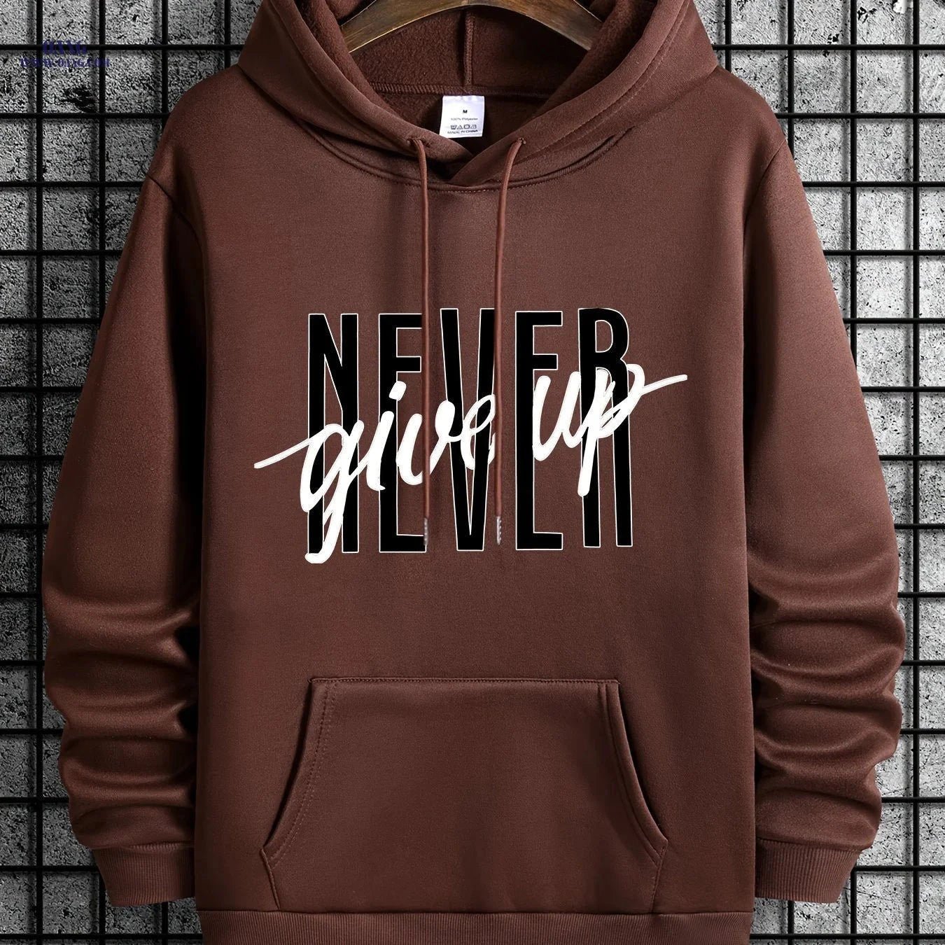 Men's Casual Hoodie - Stylish Drawstring Sweatshirt for Fall/Winter   OAXG Black / FR S