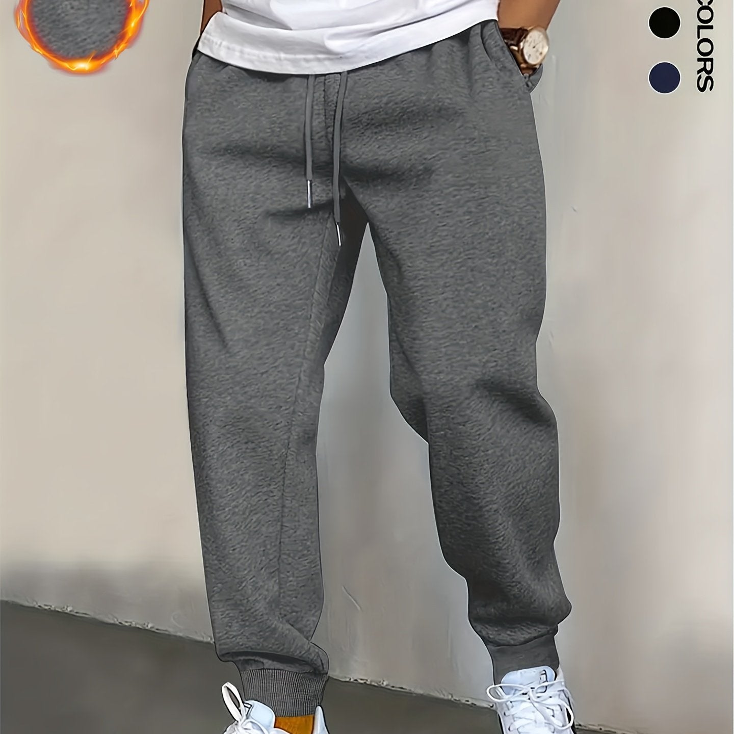 Men's Casual Jogger Pants - Comfortable, Wrinkle-Resistant, Stretchy   OAXG 