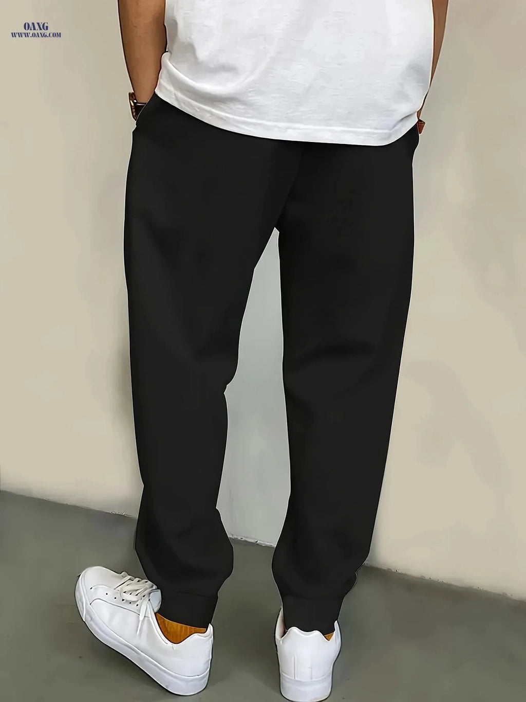 Men's Casual Jogger Pants - Comfortable, Wrinkle-Resistant, Stretchy   OAXG Black / FR S