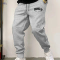 Men's Casual Joggers - Comfortable Stretch Polyester with Drawstring   OAXG 