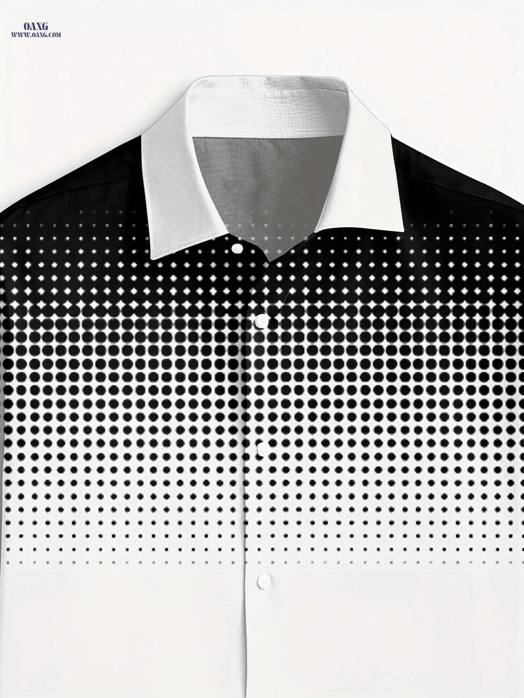 Men's Casual Long Sleeve Shirt - Comfortable Polyester with Print Design   OAXG 