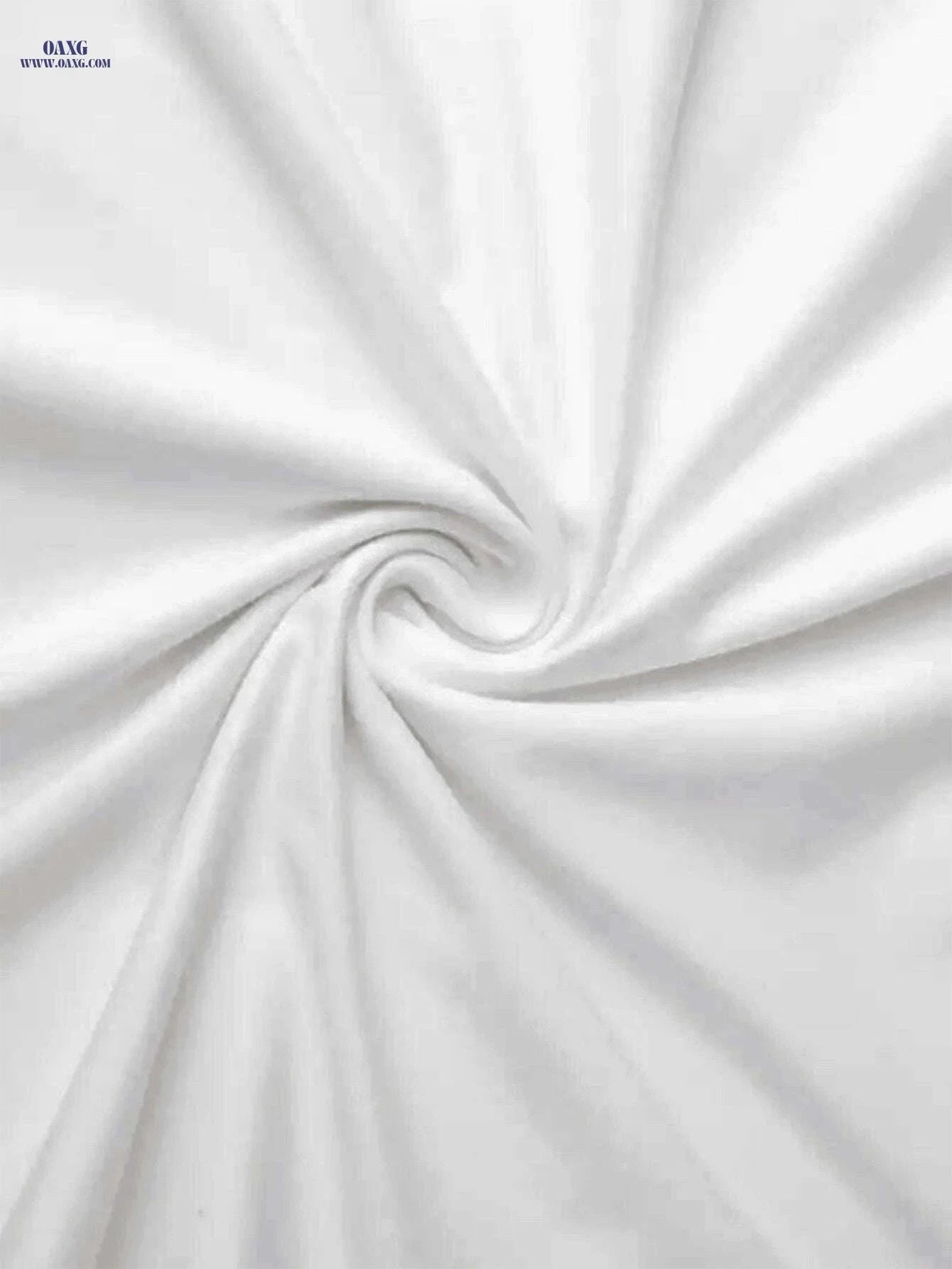 Men's Casual Long Sleeve White T-Shirt - Smooth Texture & Regular Fit   OAXG 