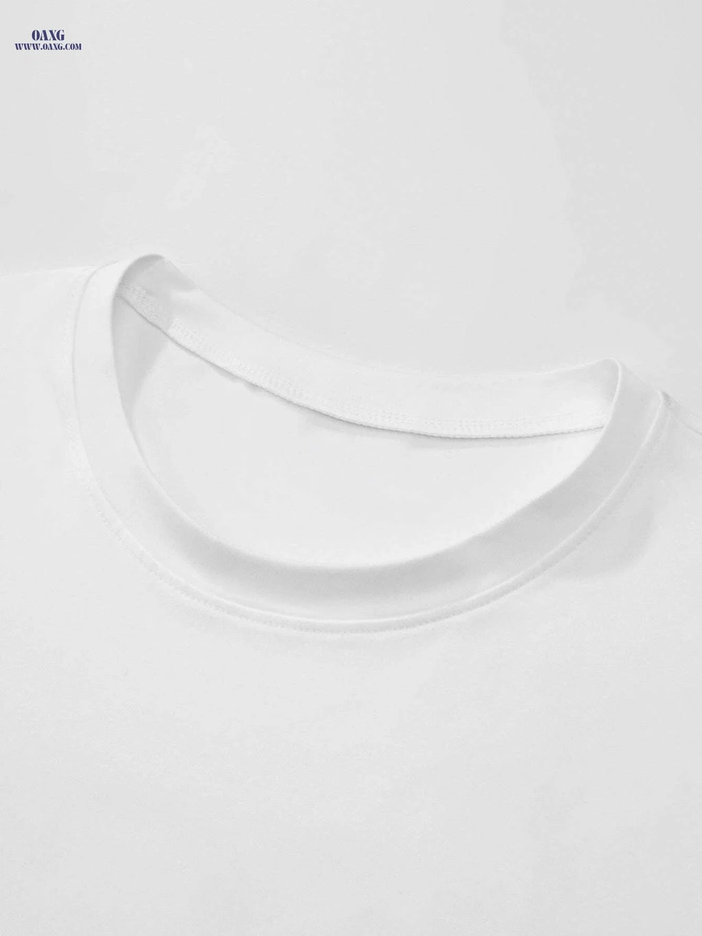 Men's Casual Long Sleeve White T-Shirt - Smooth Texture & Regular Fit   OAXG White / XS