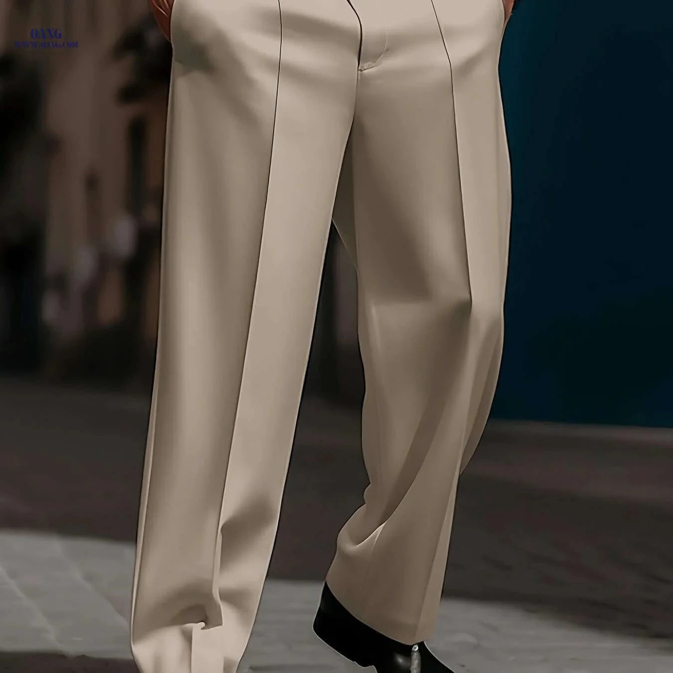 Men's Casual Loose Fit Trousers - Comfortable Daily Wear   OAXG 