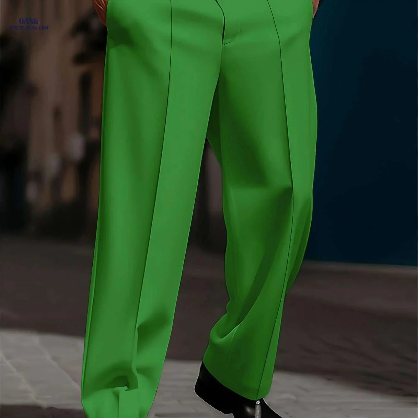 Men's Casual Loose Fit Trousers - Comfortable Daily Wear   OAXG 