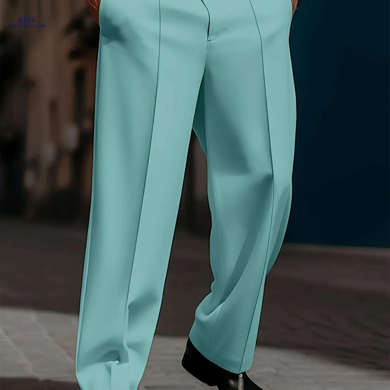 Men's Casual Loose Fit Trousers - Comfortable Daily Wear   OAXG 
