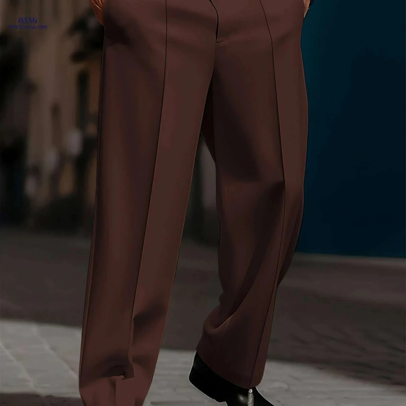 Men's Casual Loose Fit Trousers - Comfortable Daily Wear   OAXG White / M