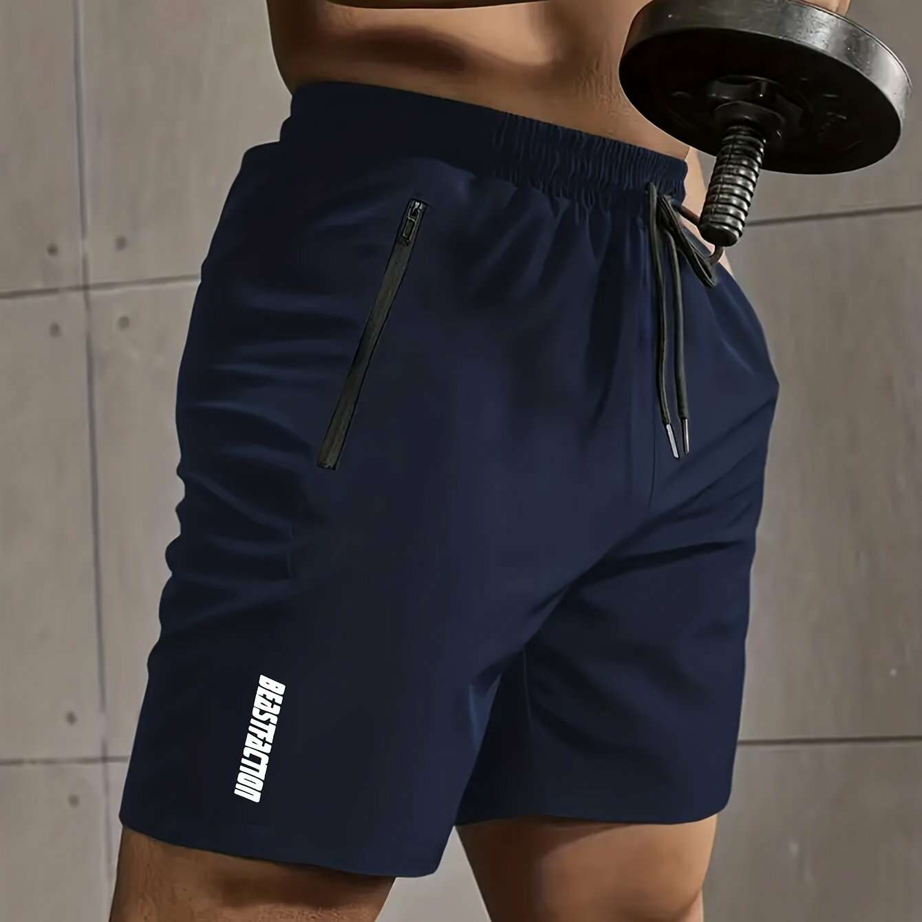 Men’s Casual Minimalist Shorts - Quick-Drying, Comfortable Fit   OAXG Navy Blue / XS