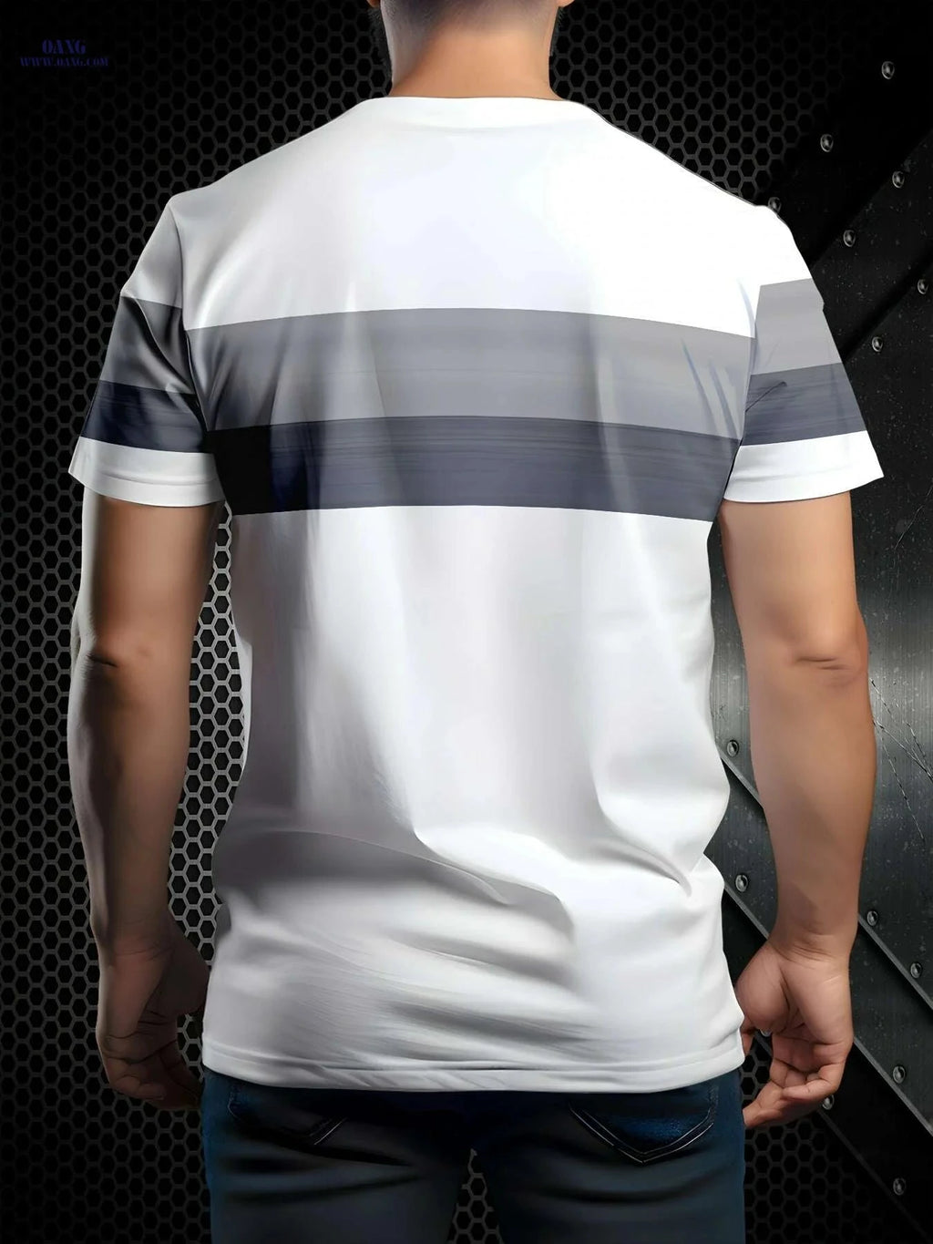 Men's Casual Moisture-Wicking T-Shirt - Breathable Polyester, Regular Fit   OAXG Mixed Color / S