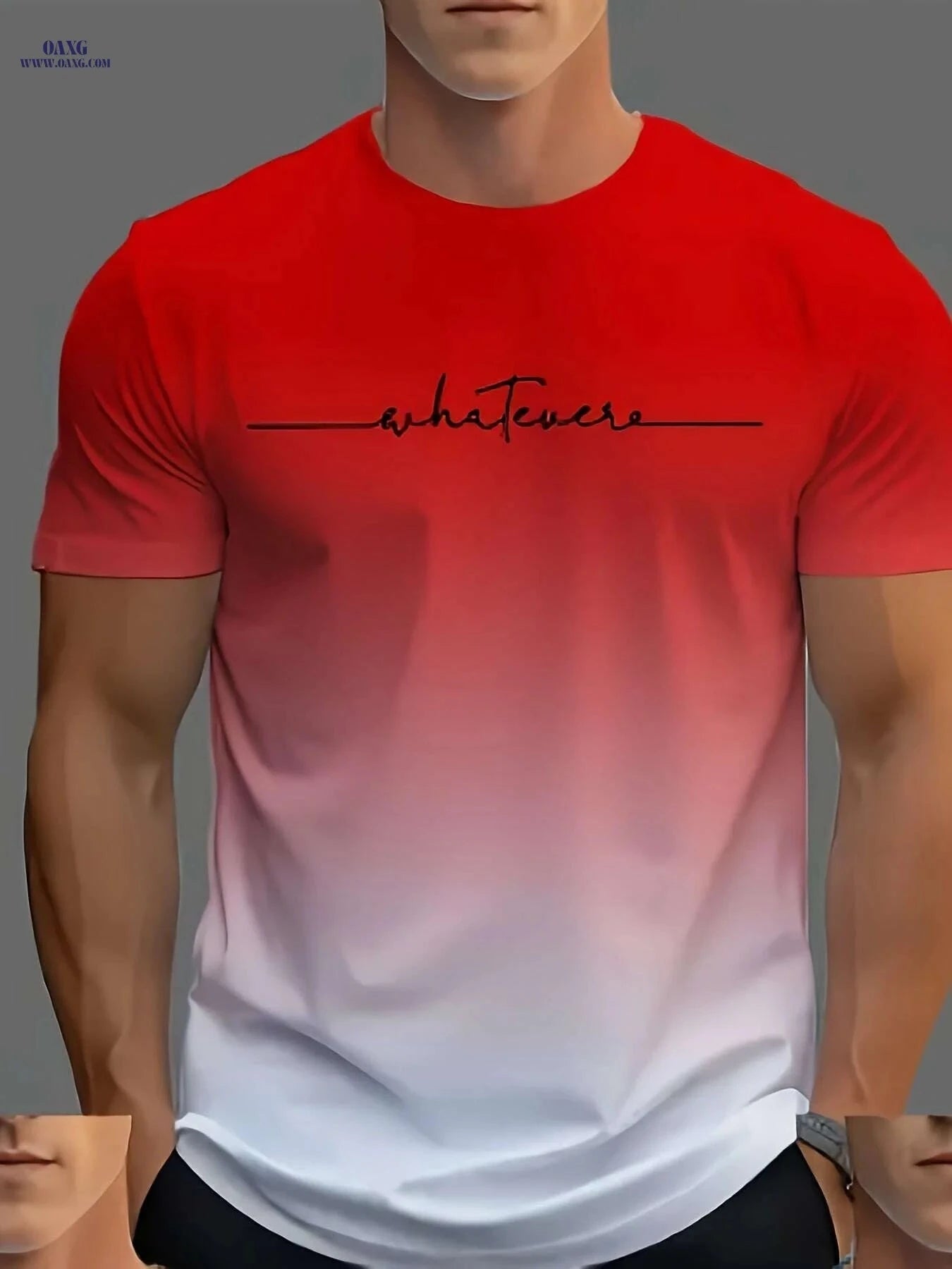 Men's Casual Novelty T-Shirt Set - 3 Fun Designs, Crew Neck   OAXG 
