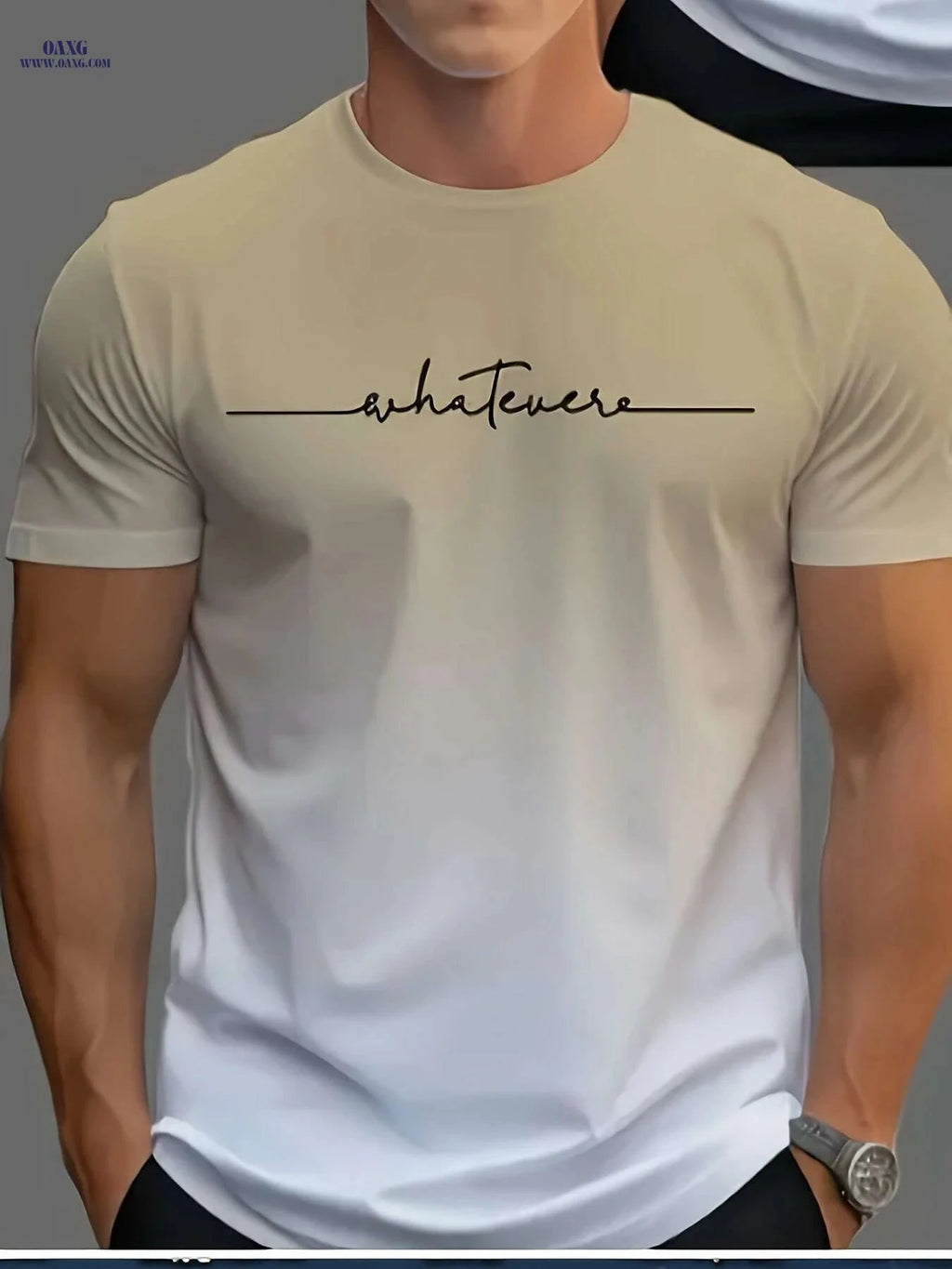 Men's Casual Novelty T-Shirt Set - 3 Fun Designs, Crew Neck   OAXG Mixed Color / S