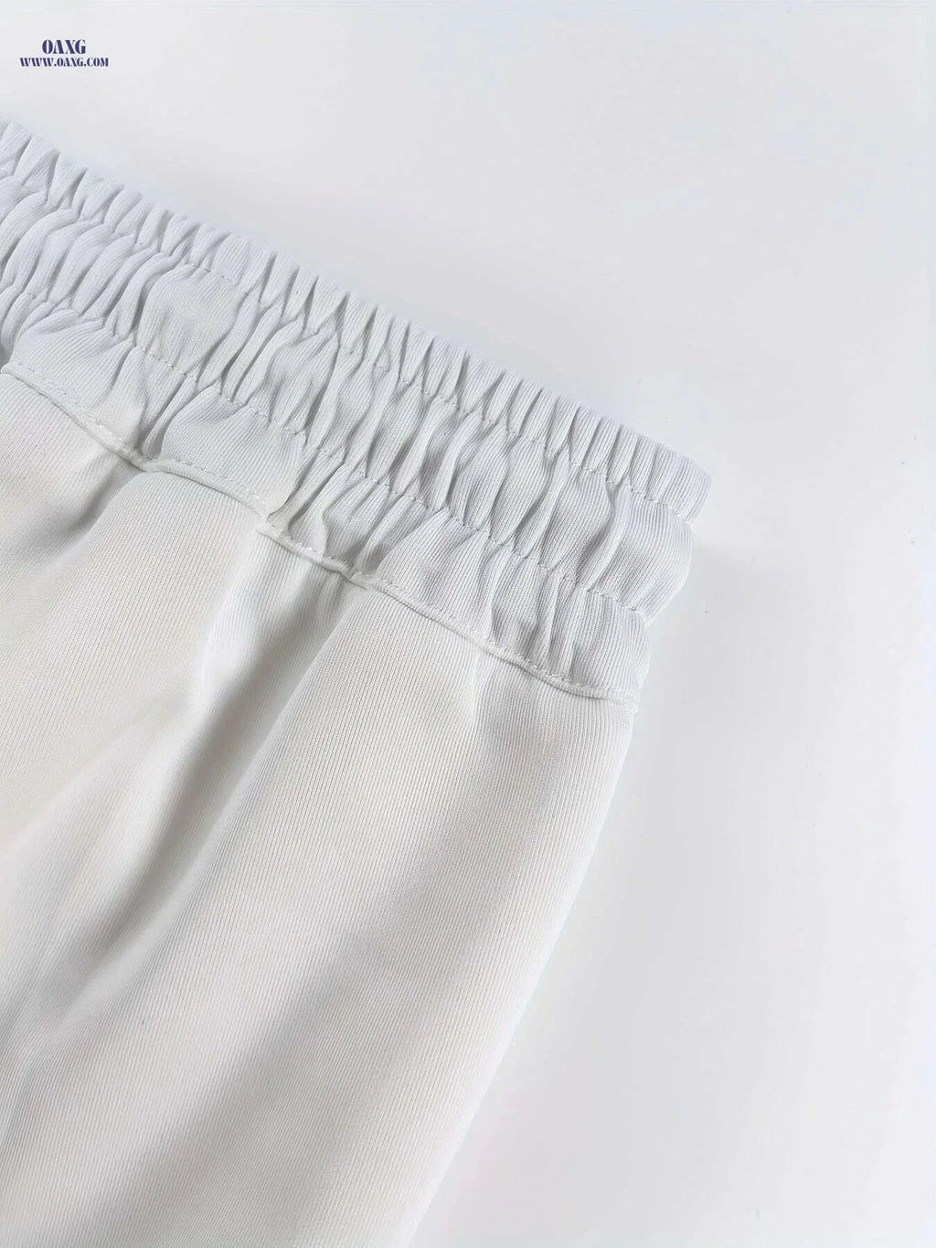 Men's Casual Pants - Solid Color, Loose Fit with Drawstring Design   OAXG 