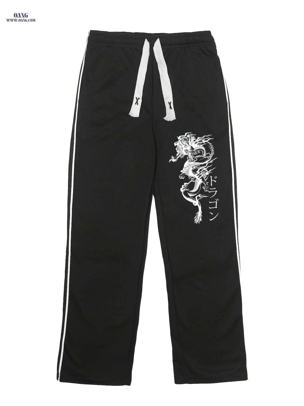 Men's Casual Print Sports Pants - Stylish Polyester Long Pants   OAXG Black / FR S
