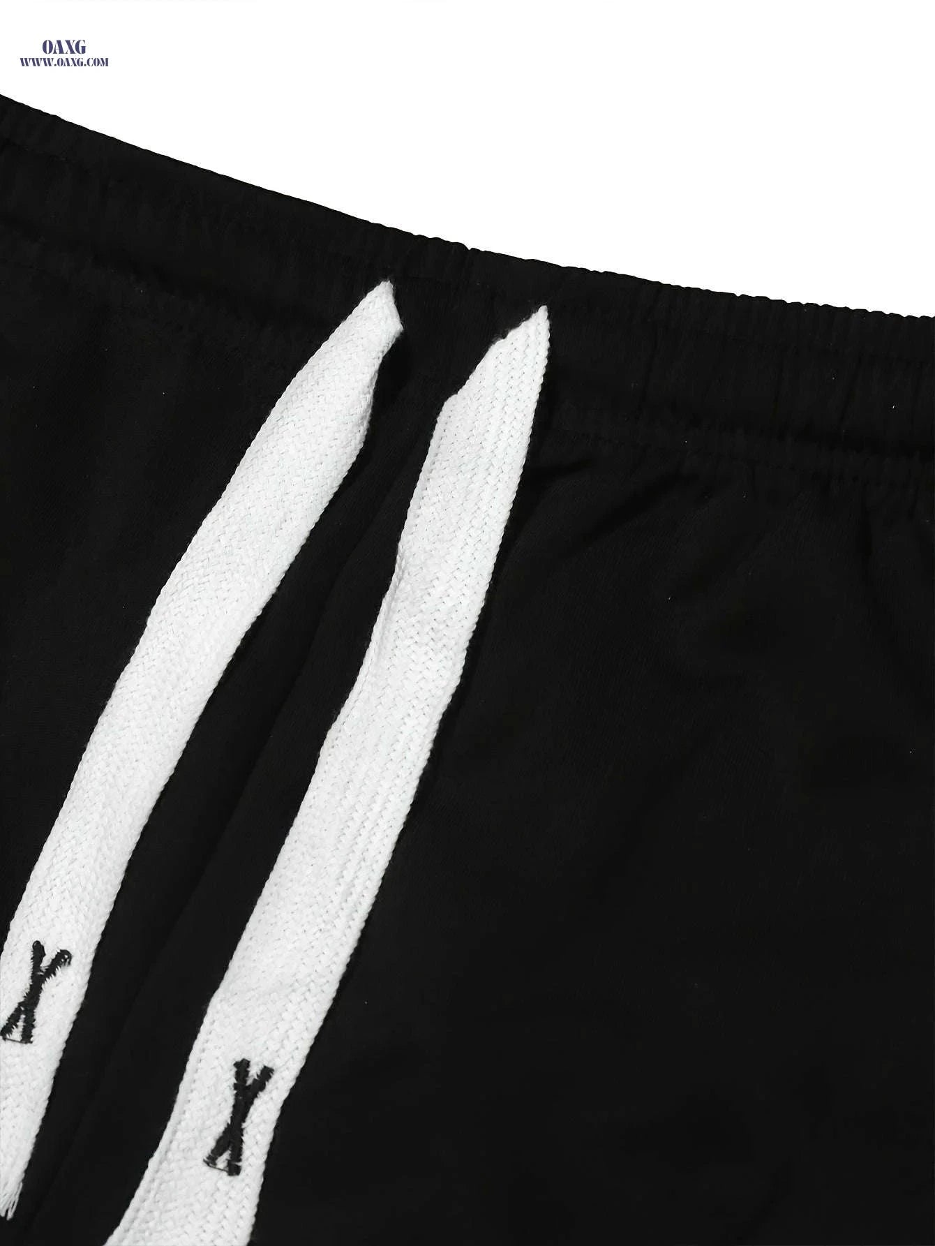 Men's Casual Printed Sports Pants - Geometric Pattern, Regular Fit   OAXG 