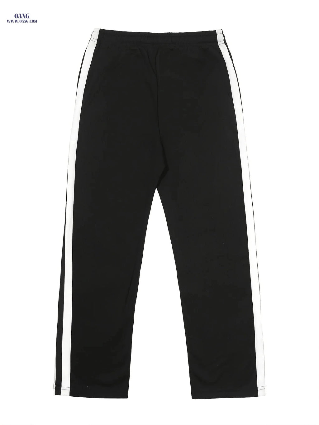 Men's Casual Printed Sports Pants - Geometric Pattern, Regular Fit   OAXG Black / FR S