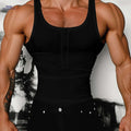 Men’s Casual Quarter Zip Vest - Slim Fit, Medium Stretch Polyester   OAXG 